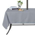 Toalha de mesa SARAFLORA 152x213 cm Prata Impermeável