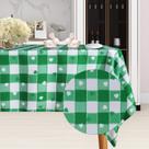 Toalha de mesa SARAFLORA Dia de São Patrício quadriculada 152x213cm