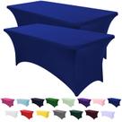 Toalha de mesa SEPARO 183 cm, pacote com 2 unidades, azul elástica