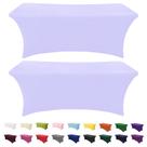 Toalha de mesa SEPARO, pacote com 2 unidades, lavanda, elastano de 6 pés, elástico