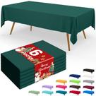Toalha de mesa Smiry, pacote com 6, 137x274 cm, verde impermeável