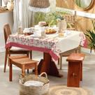 Toalha de Mesa Teka Basic Quadrada 4 Lugares 140 x 140 Cm