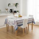 Toalha De Mesa Termica Charlotte Azul Rolo 1,40x30,00m Vinil PVC