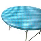 Toalha de mesa Toalha de mesa redonda 79-91 cm elástica quadriculada