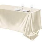 Toalha de mesa TURSTIN Ivory Satin 259x147cm para festa de casamento