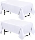 Toalha de mesa Utopia Kitchen, pacote com 2, 1,2 x 2 m, retangular, branca