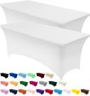 Toalha de mesa Utopia Kitchen Spandex, pacote com 2 pés, 6 pés, branca