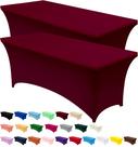 Toalha de mesa Utopia Kitchen Spandex, pacote com 2 pés, cor de vinho