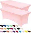 Toalha de mesa Utopia Kitchen Spandex, pacote com 2 pés, rosa