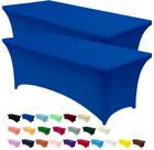 Toalha de mesa Utopia Kitchen Spandex, pacote com 2 unidades, 8 pés, azul royal