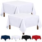 Toalha de mesa Utopia Kitchen Square, 54 x 54 polegadas, branca resistente a manchas
