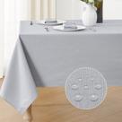 Toalha de mesa Veblandy texturizada retangular 152x264cm cinza claro Toalha de mesa Veblandy texturizada retangular 152x264cm cinza claro