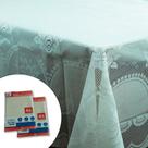 Toalha De Mesa Veneza Em Tecido Bege Peça Pronta 1,60x2,20m Textil Poliéster