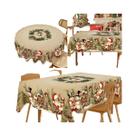 Toalha De Mesa Vintage Com Boneco De Neve E Alce, Decorações Para Casa, Presentes De Natal 2026 2027