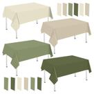 Toalha de mesa Whaline Nude Sage Green Plastic 54x108 in 16 unidades