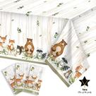 Toalha de mesa YARA Woodland Plastic para chá de bebê e aniversário