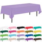 Toalha de mesa YSYJ Lavender Plastic 137 x 274 cm para festas x12