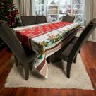 Toalha De Natal Retangular Estampada Retangular 2,10x1,40 Toalha De Natal Retangular Estampada Retangular 2,10x1,40