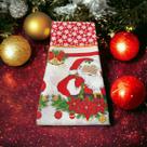 Toalha De Natal Retangular Estampada Retangular 2,10x1,40