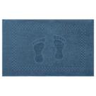 Toalha De Piso Pezinho 100% Algodão 45x68cm Appel Azul índigo
