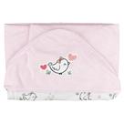 Toalha de Plush para Bebê Capuz de Canto 68cm x 68cm Bublim