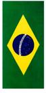 Toalha de Praia Aveludada Brasil Dohler