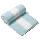 Toalha de praia CLOWOOD Plush de algodão de grandes dimensões 100x180cm Aqua