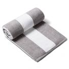 Toalha de praia CLOWOOD Plush de algodão de grandes dimensões 100x180cm Carvão