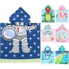 Toalha de praia com capuz NovForth Kids Astronaut para meninos e meninas Toalha de praia com capuz NovForth Kids Astronaut para meninos e meninas