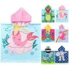 Toalha de praia com capuz NovForth Kids Mermaid Microfiber 60x60cm Toalha de praia com capuz NovForth Kids Mermaid Microfiber 60x60cm
