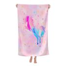 Toalha de praia COMFAR Unicorn para meninas Microfibra 30x60cm