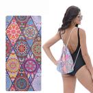 Toalha de praia e mochila impressas em mandala 2 em 1 Quick Dry