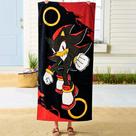 Toalha de Praia Franco Sonic Shadow Infantil 147 x 71 cm Algodão