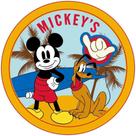 Toalha de Praia infantil Aveludada Redonda Estampada Mickey Toalha de Praia infantil Aveludada Redonda Estampada Mickey