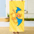 Toalha de Praia Infantil Franco Charizard 147x71 cm Algodão