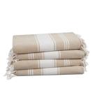 Toalha de praia LANE LINEN Oversize 39x71cm, pacote com 4 para adultos