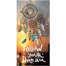 Toalha De Praia Microfibra Anti Areia New 70x140cm Follow Your Dream