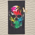 Toalha de praia SOFTBATFY Skull Microfiber Oversize 300GSM 160x80cm Toalha de praia SOFTBATFY Skull Microfiber Oversize 300GSM 160x80cm