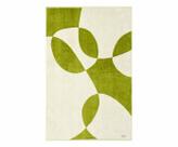 Toalha de Praia Solenne Verde e Off-White