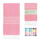 Toalha de praia turca WETCAT Oversize 100% algodão rosa choque