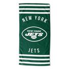 Toalha de praia unissex para adultos da Northwest NFL New York Jets, 30" x 60", listras