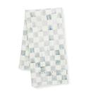 Toalha de prato de algodão MACKENZIE-CHILDS cinza e branco Check