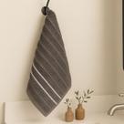 Toalha de Rosto Corttex Wave Chumbo 50x70cm Algodão Macia e Absorvente