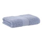 Toalha de Rosto e Mão 48x85cm Buddemeyer 100% Algodão Fio Penteado Canelado Azul Bebê