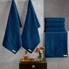 Toalha de Rosto Jacquard Soraya Buettner Azul Marinho (Ref. 36822)