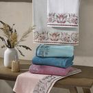 Toalha de Rosto Lotus 75cm x 45cm 340g/m² 1 Peça 100% Algodão - Salmão