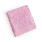 Toalha De Rosto Native Fio Penteado Jacquard Folhas 01 Peça 100% Algodão - Rosa Vintage