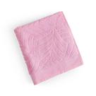 Toalha de Rosto Native Fio Penteado Jacquard Folhas 01 Peça 100% Algodão - Rosa Vintage