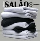 Toalha de Rosto para Salão 50cm x 80cm Engotex Preto c/ 10 unds