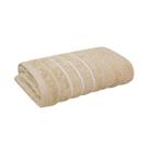 Toalha de Rosto Wave Premium 450gm Algodão Macia Absorvente Secagem Rápida 50x70cm Bege